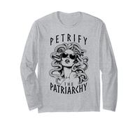 Petrify The Patriarchy Féministe Halloween Goth Medusa Witch Manche Longue