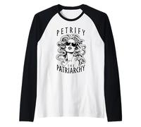 Petrify The Patriarchy Féministe Halloween Goth Medusa Witch Manche Raglan