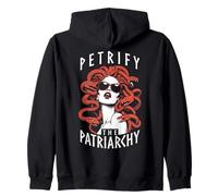 Petrify The Patriarchy Féministe Halloween Goth Medusa Witch Sweat à Capuche