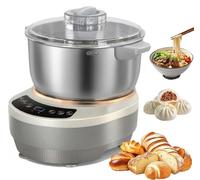 Pétrin 5L/7l, Mélangeur Sur Socle en Acier Inoxydable 304 avec Panneau Tactile Et Minuterie, Machine À Pétrir pour la Cuisson À Domicile pour Le Pain, la Pizza Et Le Levain 7L