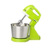 Pétrin à pâte, 100 W 2 en 1, double batteur à main et sur socle, fouet électrique, batteur à main, mélangeurs de cuisine électriques à 7 vitesses, bol de mélange en acier inoxydable de 1,7 L