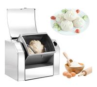 Pétrin à pâte, 750 W/1 500 W, machine à mélanger la farine en acier inoxydable avec minuterie, 30/50 kg/h, machine professionnelle pour la fabrication de pâtes, pizzas, 5 kg