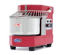 Pétrin à Spirale 8 L - 4,5 Kg Pâte - Rouge Framboise - Pétrin à Pâte - Professionnel - Pétrin à Spirale avec Cage de Sécurité - 8 litres - 4,5 kilos