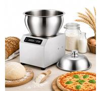 Pétrin À Spirale Électrique 1500W/1800W Avec Fonction De Chauffe 5kg | 15-45 °C,3 Niveaux De Chauffe,Double Rotation,Minuteur 0-30 Min,Couvercle Transparent,Orifices De Ventilation