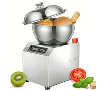 Pétrin électrique 1800 W, 5 kg/8 kg, double rotation, affichage numérique, minuterie 0-30 min, fonction chauffante, bol amovible, pour la pâte à pain, boulangeries, restaurants et usage(8kg)