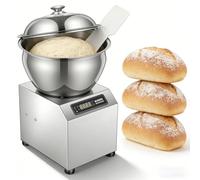 Pétrin électrique 1800 W, 5 kg/8 kg, usage professionnel, double rotation, affichage numérique, minuterie 0-30 min, fonction chauffante et bol amovible, idéal pour la restauration(8kg)