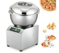 Pétrin électrique 1800 W, machine à pétrir la pâte 5 kg/8 kg avec double rotation et minuterie numérique, pétrin professionnel avec fonction chauffante et spirale amovible pour boulangerie(5kg)