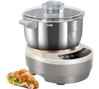 Pétrin Électrique 200 W, Batteur Sur Socle Automatique 7 L, Pétrin avec Minuterie, Fermentation Thermostatique 25-38 °C, pour Cuisine, Pain, Petits Pains, Pâtisserie