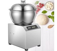 Pétrin électrique en acier inoxydable 1800 W, pétrin commercial de 11 à 18 lb, pétrin à pain sur socle à double rotation for restaurant et pizzeria(8KG)