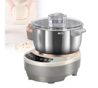 Pétrin électrique, mélangeur à farine automatique en acier inoxydable, pétrin à compartiments séparés avec minuterie, machine à pétrir le pain et la pâte à pizza(7l/7.4qt)