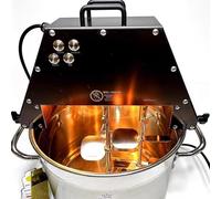 Pétrin électrique, mélangeur automatique avec double pale d'agitation et ventilateur auxiliaire, idéal pour la préparation de confitures, de sauces et de garnitures.
