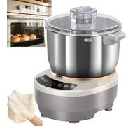 Pétrin électrique professionnel 5L/7L, bol en acier inoxydable 304, moteur 200W, contrôle intelligent pétrissage et fermentation, idéal pour pain, pizza, pâte fraîche maison(5L)