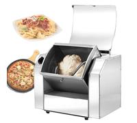 Pétrin électrique professionnel, robot sur socle robuste 3 kg/5 kg avec minuterie, cuve en acier inoxydable boulangerie et pizzeria (5 kg)