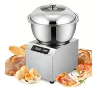 Pétrin professionnel 1800 W, double rotation, minuterie 0-30 min, robuste et chauffant, pour la pâte à pizza, pain et raviolis. Bol amovible, pour la pâte à pizza, pain et raviolis(5kg)