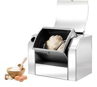 Pétrin professionnel en acier inoxydable, 1100 W/1500 W, capacité de 30/50 kg/h, idéal pâtes et pizzas. Poids : 5 kg.
