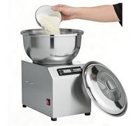 Pétrin Professionnel, Machine à Pétrir La Pâte, Acier Inoxydable, Avec écran LED, Couvercle En Verre Transparent, Capacité De 5/8 Kg, Double Mode De Rotation (Avant Et Arrière) 5kg