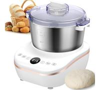 Pétrin vertical électrique avec fonction fermentation, capacité de 5 L, écran LCD, thermostat et minuterie pour une cuisson efficace.