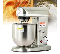 Pétrin vertical électrique, robot pâtissier professionnel sur socle pour usage commercial, robuste avec cuve en acier inoxydable et 3 vitesses, idéal pour les boulangeries et les pizzerias.