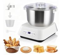 PéTrisseur éLectrique 5L/7L, EntièRement Automatique avec Fonction Fermentation Minuterie Intelligente Acier Inoxydable 304 Un Indispensable pour Votre Cuisine pour Pizzas Pain Toasts,7L