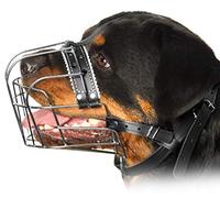 PetriStor Muselière en métal pour Chien Rottweiler Panier en Fil réglable en Cuir, №3