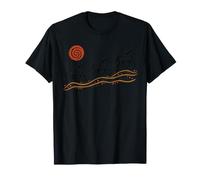Petroglyphes Trois Chevaux en Cours d'exécution Rivière Soleil Inspiré de l'art rupestre T-Shirt