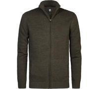 Petrol Industries Cardigan tricoté Elim, Vert armée, XL