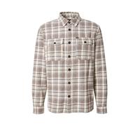 Petrol Industries Chemise 'Beaufort' sable / bleu marine / marron, Taille M
