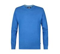 PETROL INDUSTRIES, Hommes Knitwear Col rond basique M-1050-KWR214, Bleu impérial, S
