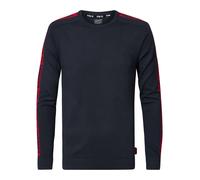 Petrol Industries Pull-over 'No Barriers' marine / rouge, Taille S