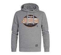 Petrol Industries Sweat à Capuche pour Homme Maillot de survêtement, Gris (Light Slate Melee)