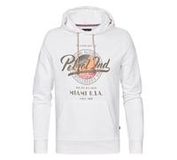 Petrol Industries Sweat-shirt 'Biscuit' brocart / orange / lie de vin / blanc, Taille M