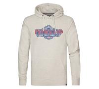 Petrol Industries Sweat-shirt 'Surf' bleu / rouge foncé / blanc / blanc chiné, Taille XL
