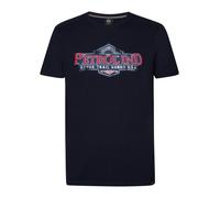 Petrol Industries T-Shirt 'Mariner' marine / bleu foncé / rouge / blanc, Taille L