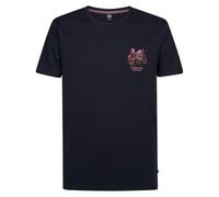 PETROL INDUSTRIES, T-Shirt pour Homme SS Classic Print, M-1050-TSR134, Bleu Marine, Taille S