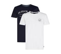 Petrol Industries T-Shirt 'Riviera' bleu marine / blanc, Taille 140