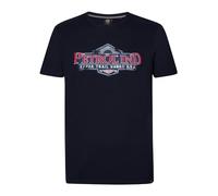 PETROL INDUSTRIES T-Shirt SS Classic Print M-1040-TSR602 pour Homme, Couleur : Bleu Marine, Taille S, Bleu Marine, S