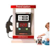 Petrol Pump Toy Station Playset | Petrol Station Playset | Realistic Portable Petrol Station Toy Set Desktop Children Educational Toys for Kids Learning Toy for Music and Lights