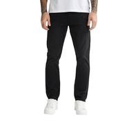 Petrol Starling-Straight Denim Jeans, Black Stone, 31W x 34L Hombre