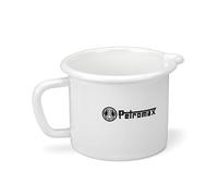 Petromax Casserole à lait émaillée blanche (1000 ml) | Robuste et résistante aux rayures | Échelle intégrée | Aide au bec verseur | Convient pour tous les types de plaques de cuisson et foyers |