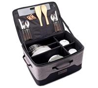 Petromax Catago Box 50 - Boîte de rangement robuste de 50 l - Boîte de transport empilable avec séparateurs variables - Pour équipement et accessoires de plein air