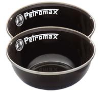Petromax Bol émaillé 2 pièces Vaisselle de camping 0,5 Litre Noir