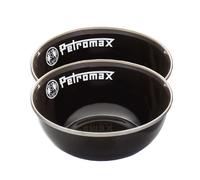 Petromax Emaille Coquilles 2 Pièce Vaisselle de Camping Bol 0,5 Litre Noir