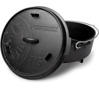 Petromax Dutch Oven With Flat Base 6l Noir