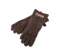 Petromax Gants de barbecue XL : cuir marron foncé, rembourrage coton, taille XL, protection de la paume en Kevlar
