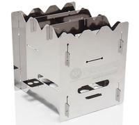 Petromax Hobo-Cuisinière Pliable Poêle à Bois Inox Camping Extérieur Incl. Sac