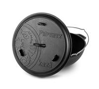 Petromax Kazan Casserole en fonte pour cuisine en plein air et feu de camp, 8 l, parfaite pour ragoûts, plats mijotés et cuire du pain, durable et robuste