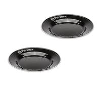 Petromax Lot de 2 assiettes en émail noir (26 cm)