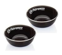 Petromax Émail Bol 2 Pièces Vaisselle De Camping 0,5 Litre Noir