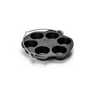 Petromax Moule à Muffins mf6, 6 Trous, Fonte, Noir, 27 x 4,5 cm