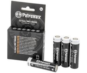 Petromax Piles Li-Ion 18650, 3.450mAh, lot de 4, Batterie